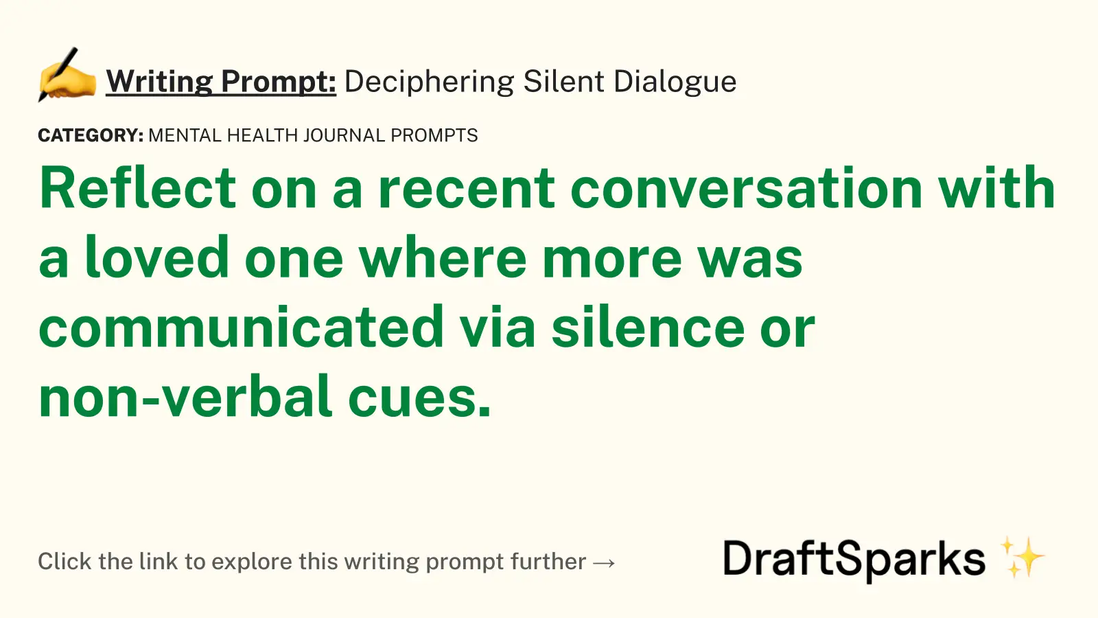 Deciphering Silent Dialogue