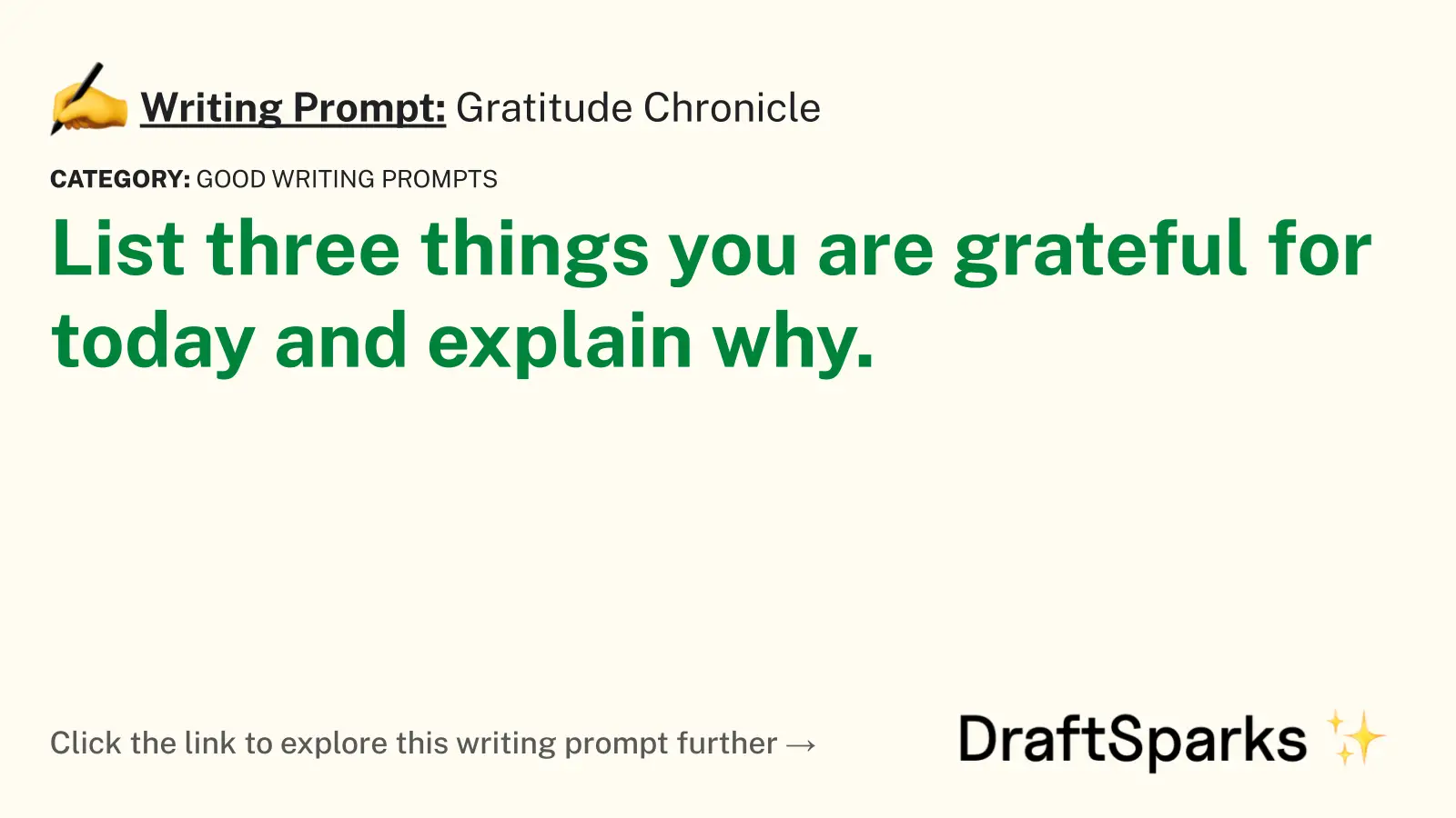 Gratitude Chronicle