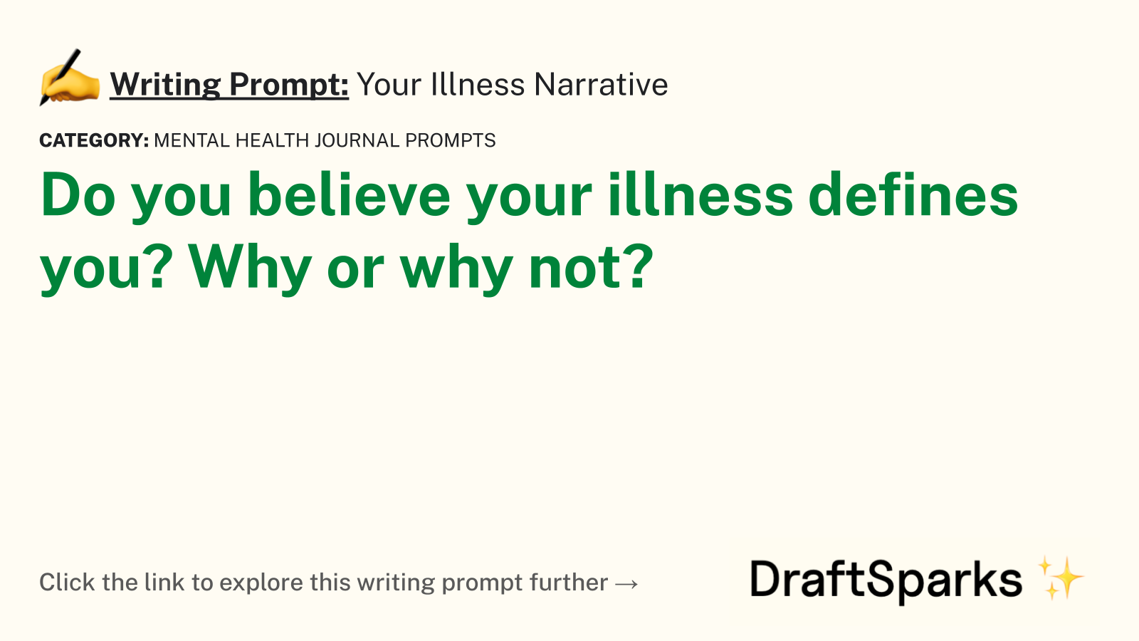 Your Illness Narrative