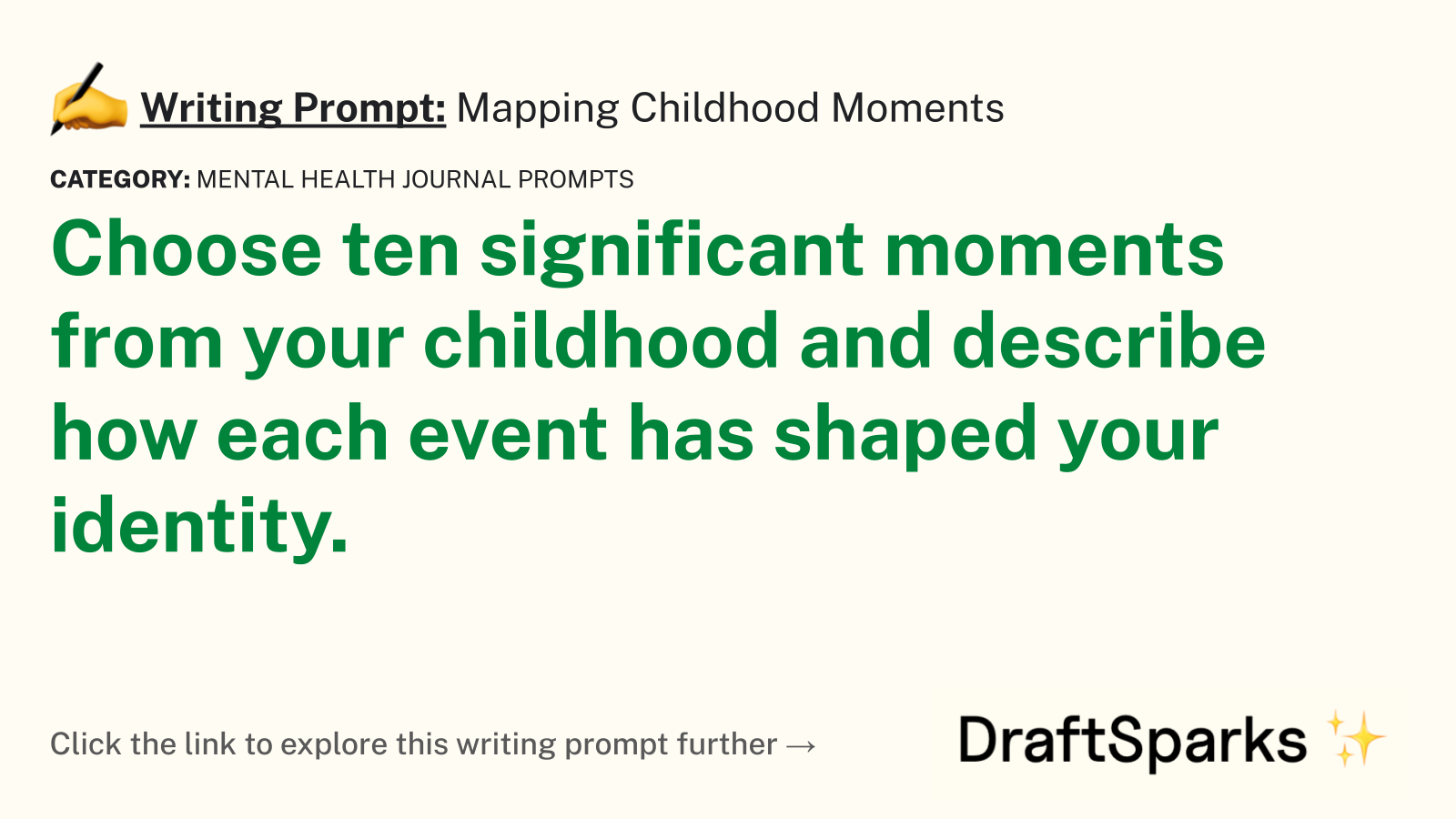 Mapping Childhood Moments