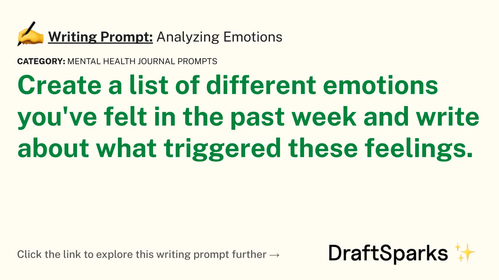 Analyzing Emotions