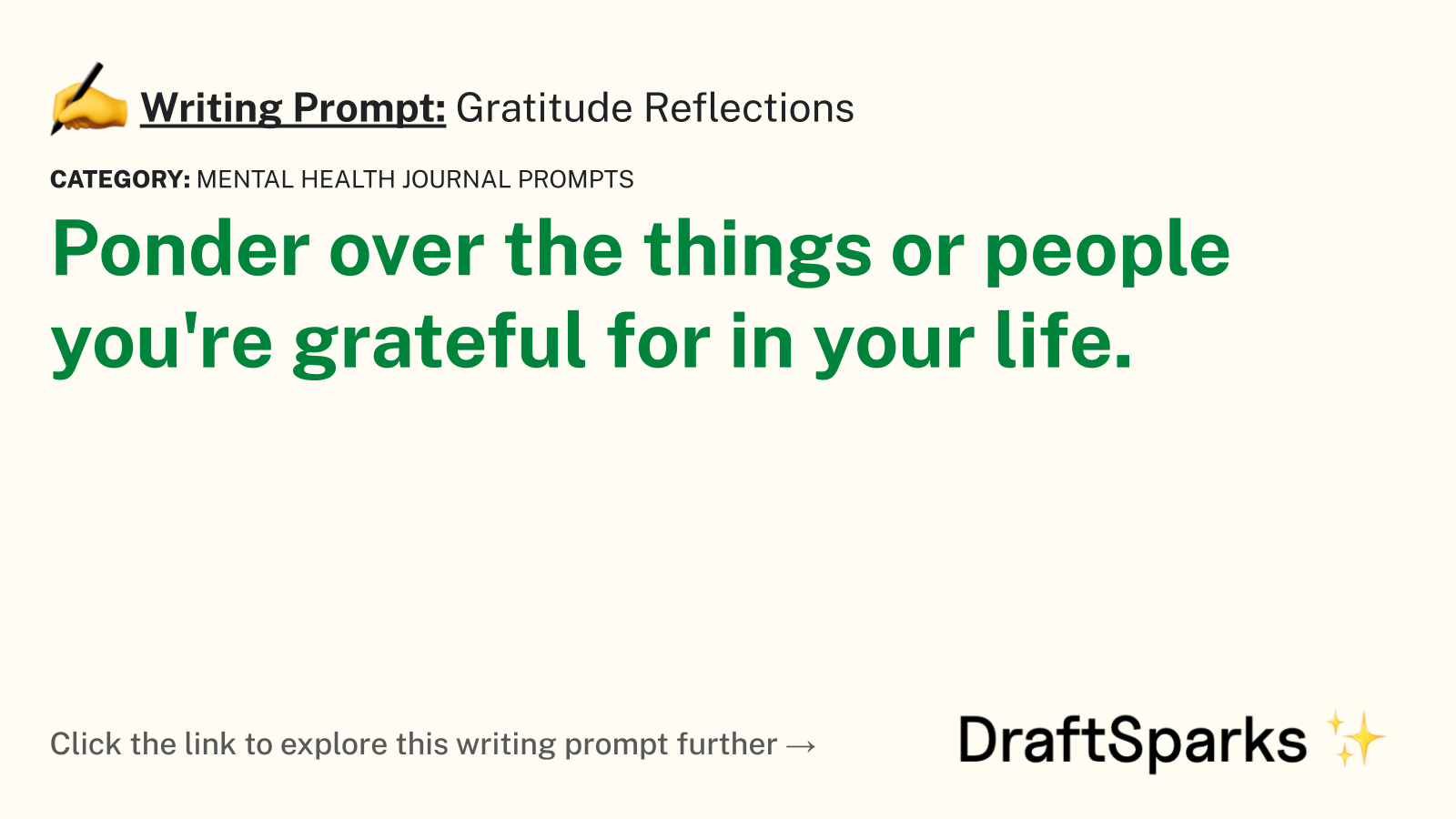 Gratitude Reflections
