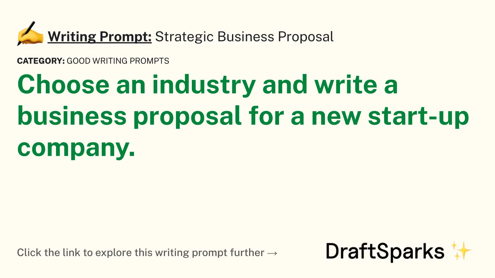 Strategic Business Proposal