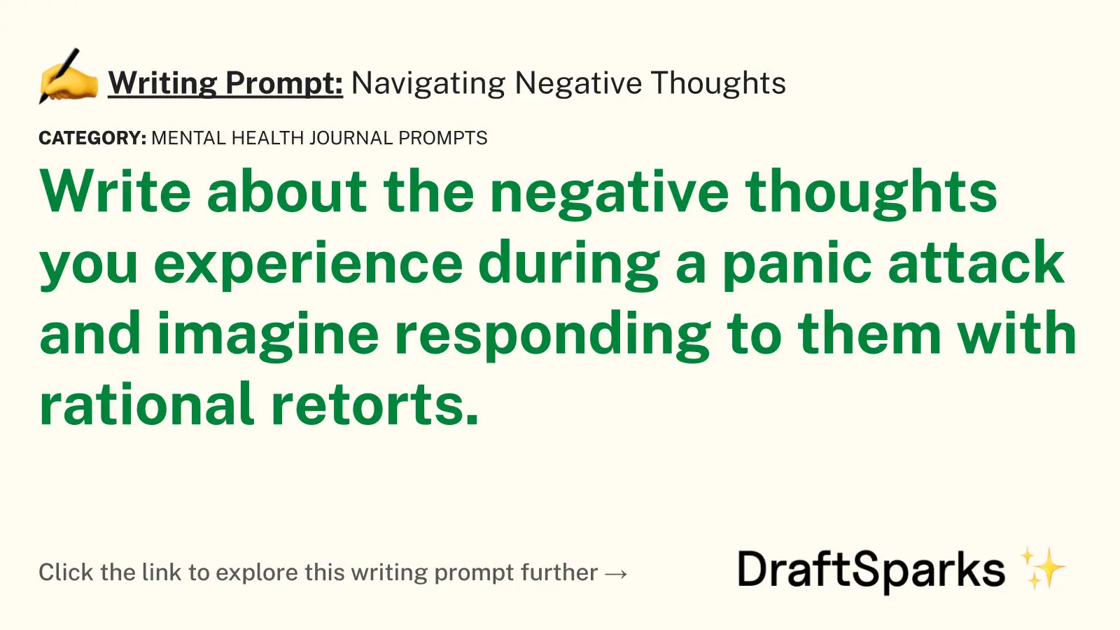 Navigating Negative Thoughts