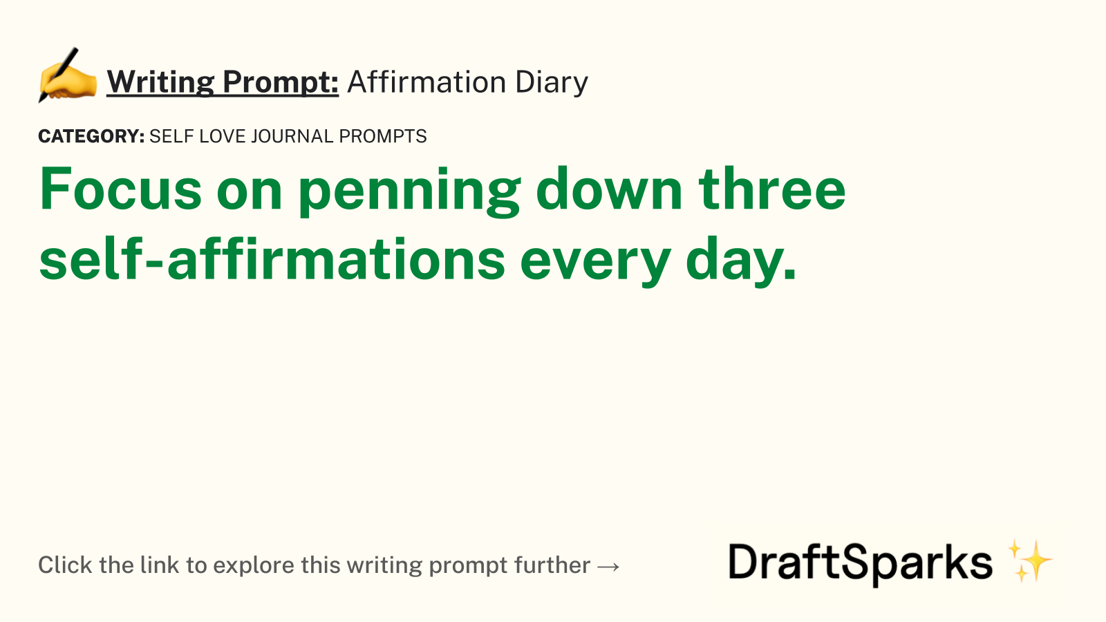 Affirmation Diary