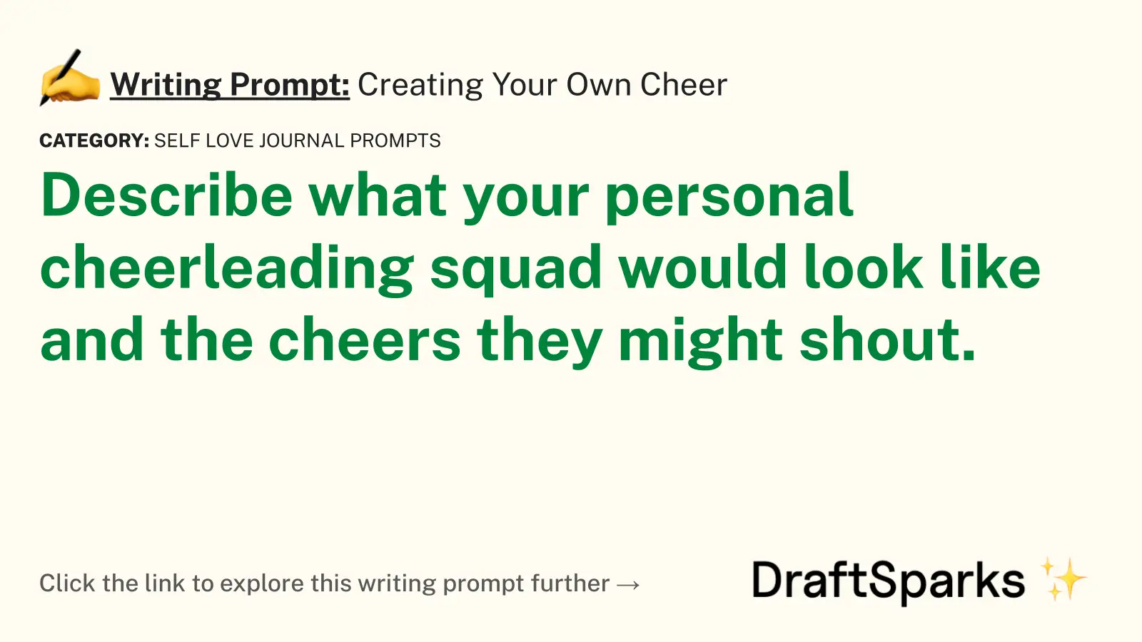 Creating Your Own Cheer