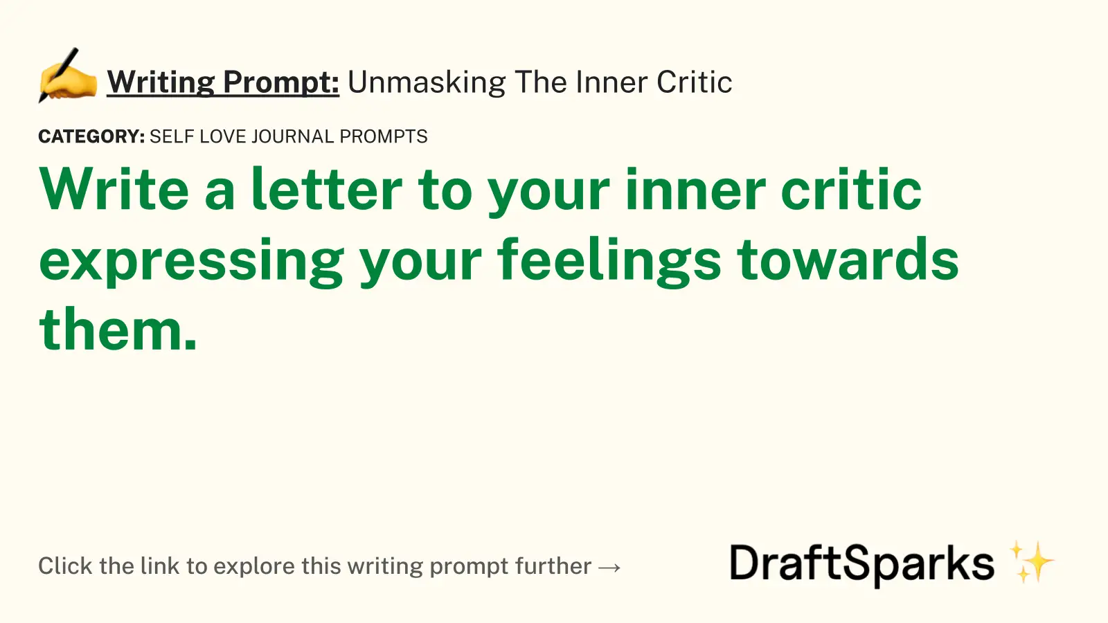 Unmasking The Inner Critic