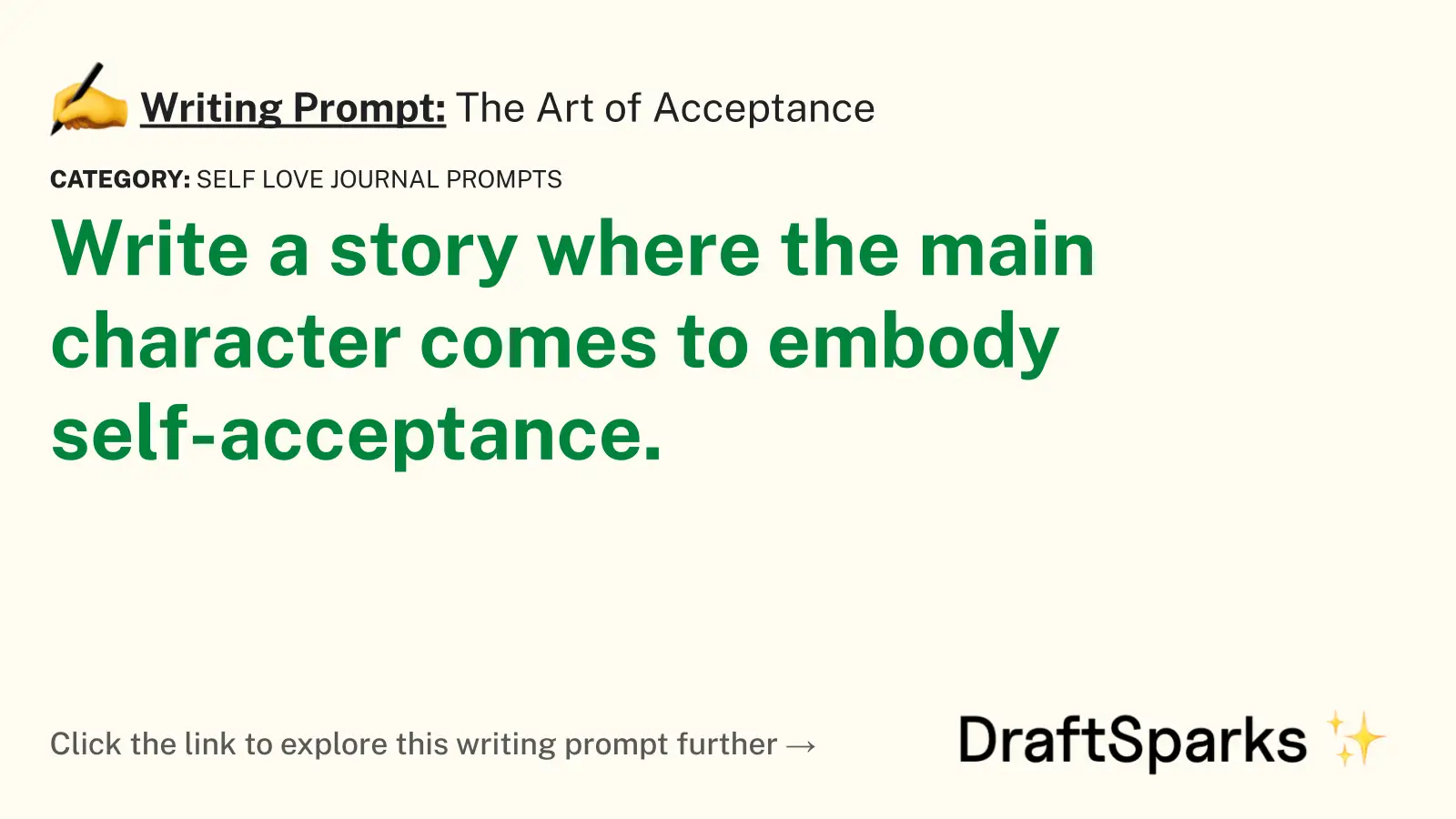 The Art of Acceptance