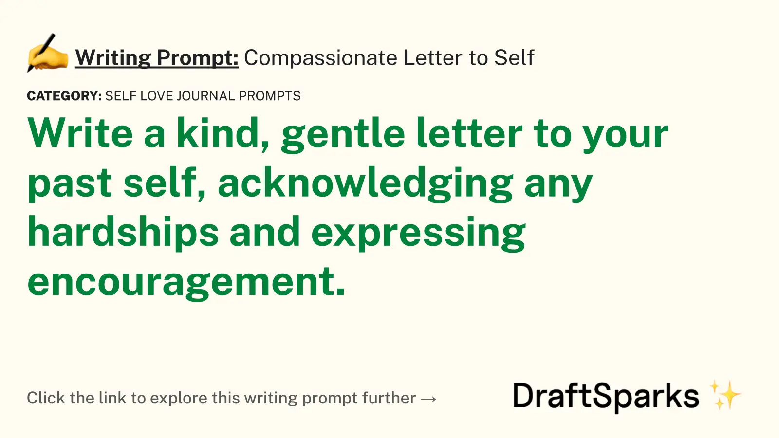 Compassionate Letter to Self