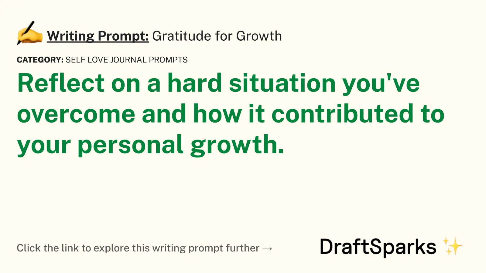 Gratitude for Growth