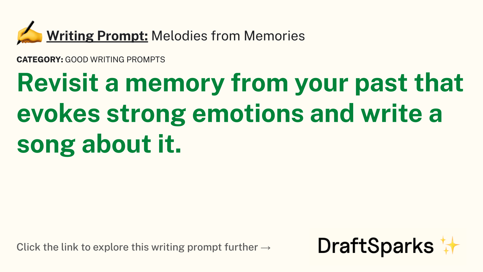 Melodies from Memories