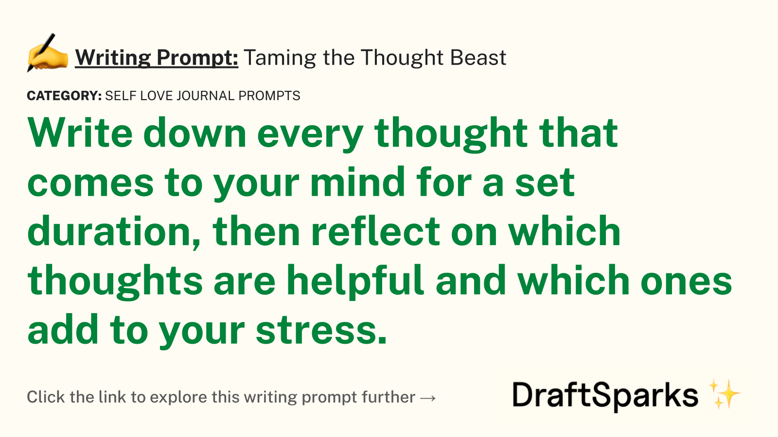 Taming the Thought Beast