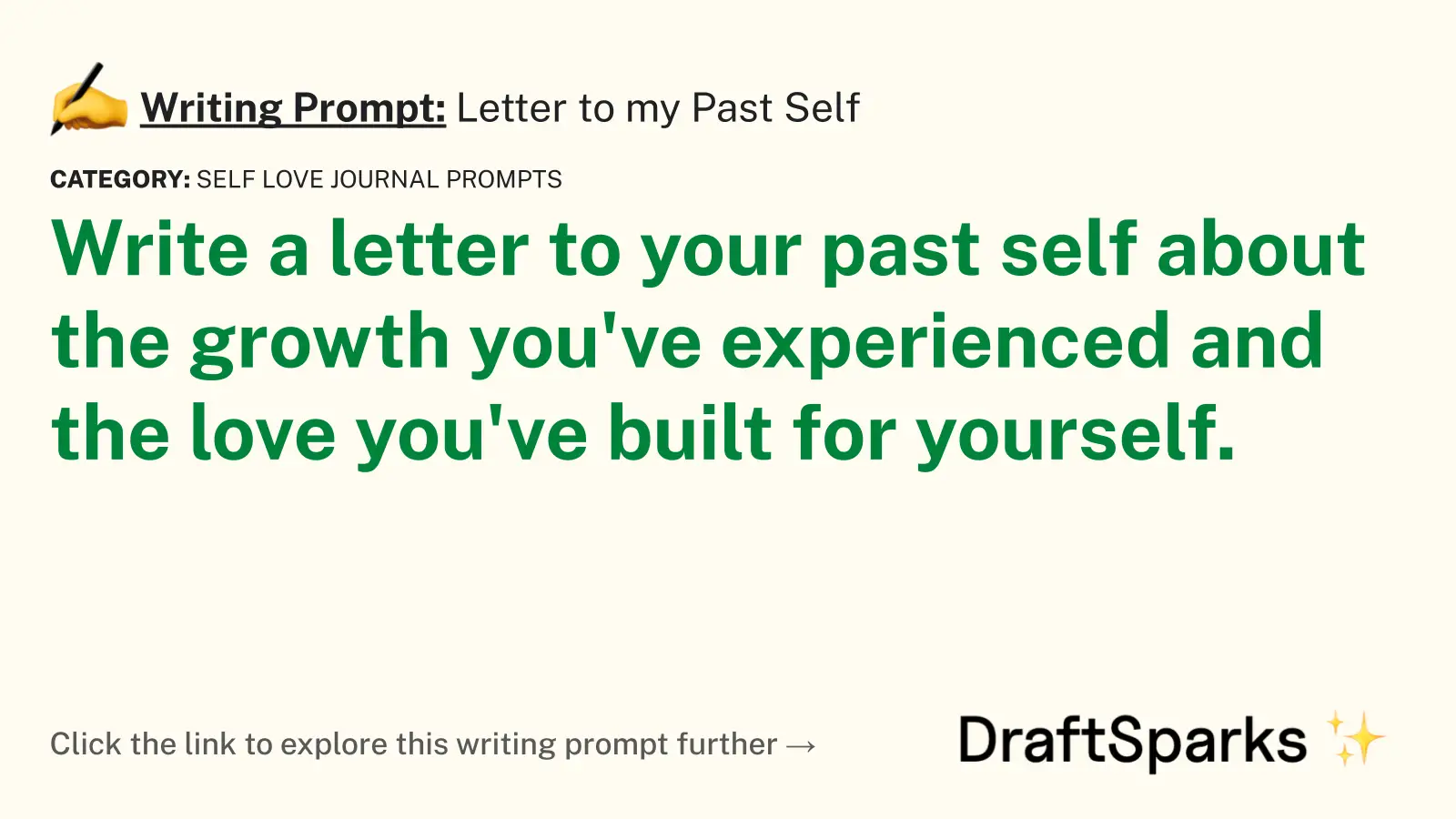 Letter to my Past Self