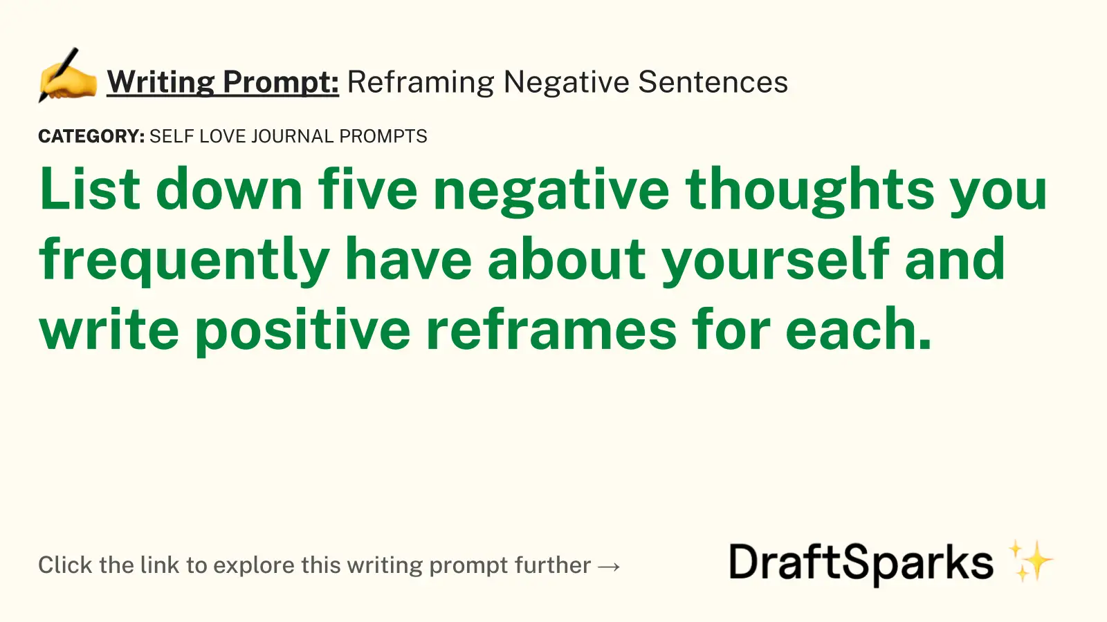 Reframing Negative Sentences