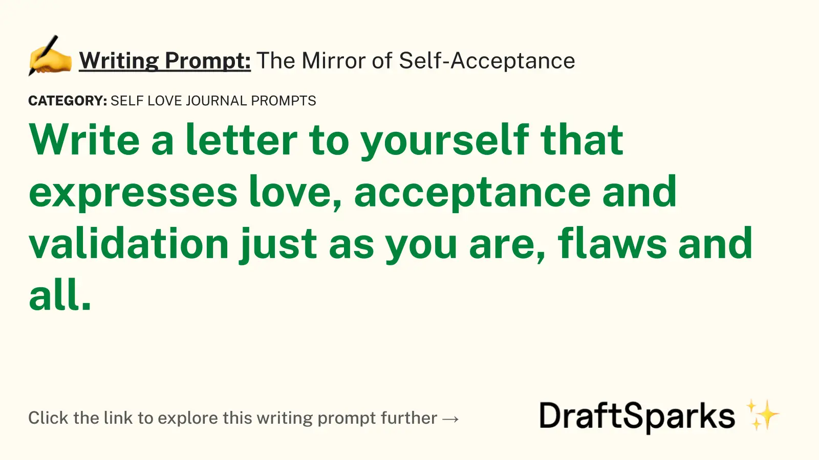 The Mirror of Self-Acceptance