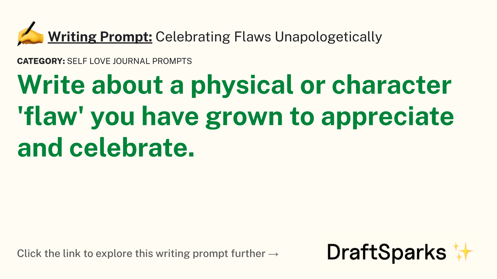 Celebrating Flaws Unapologetically