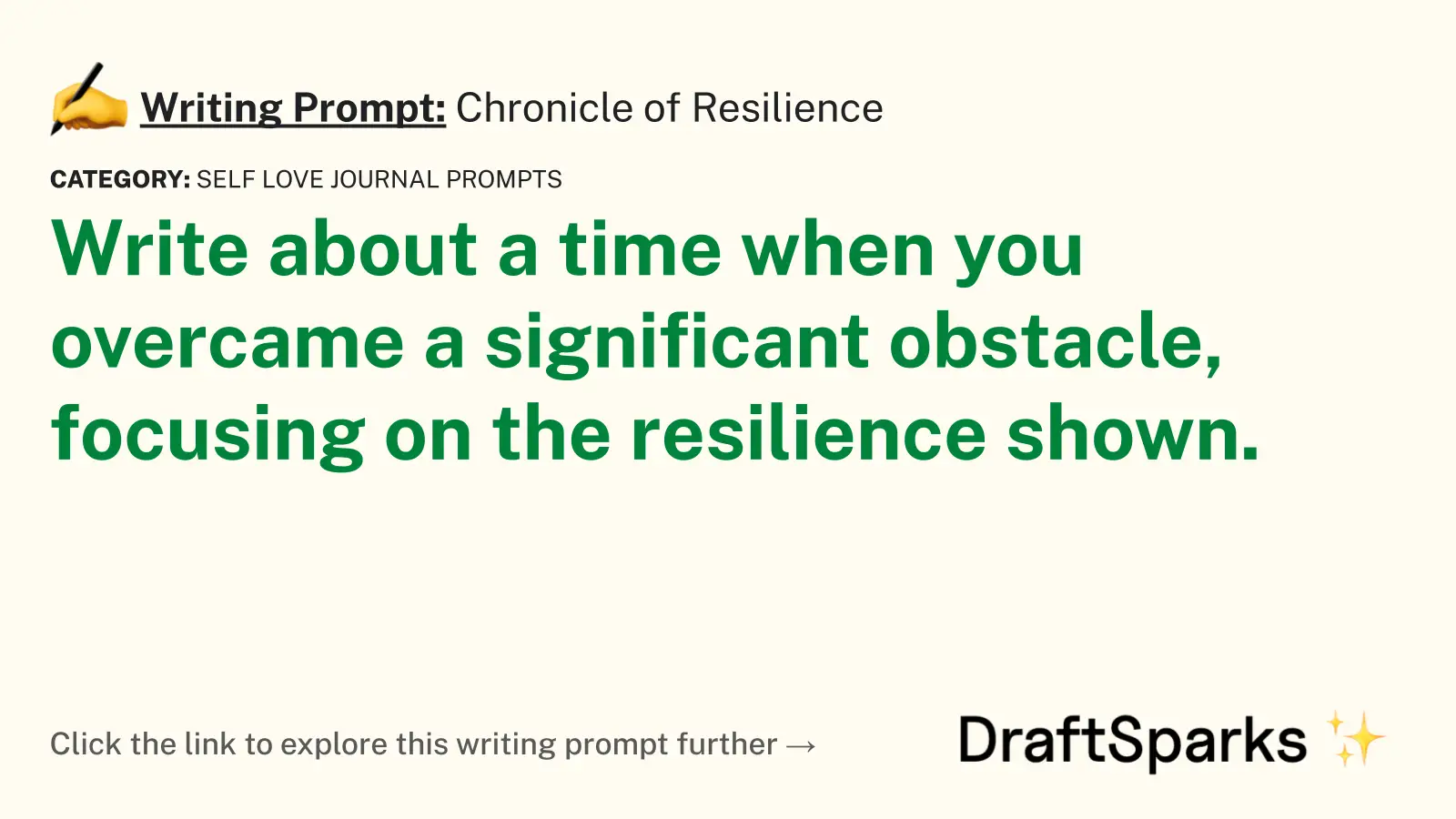 Chronicle of Resilience