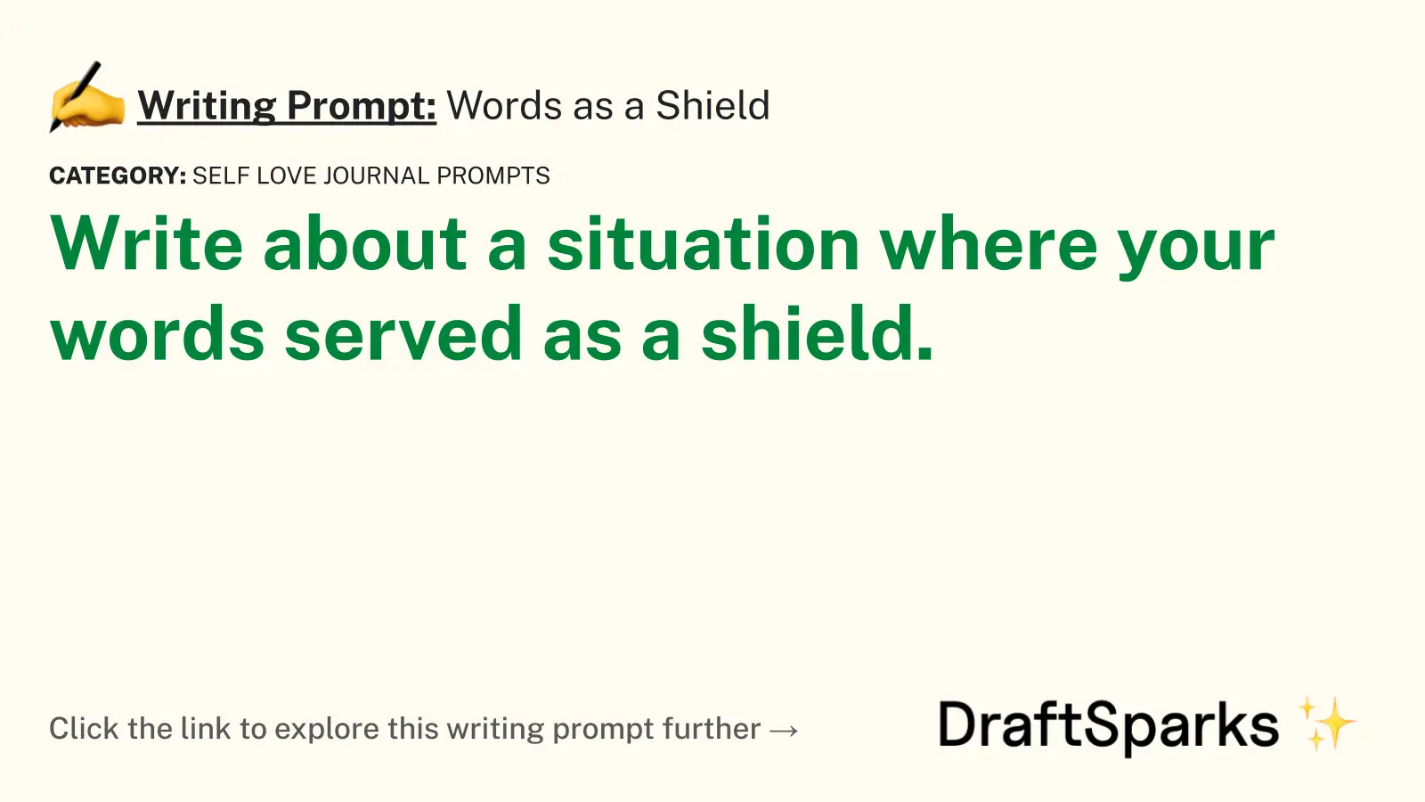 Words as a Shield