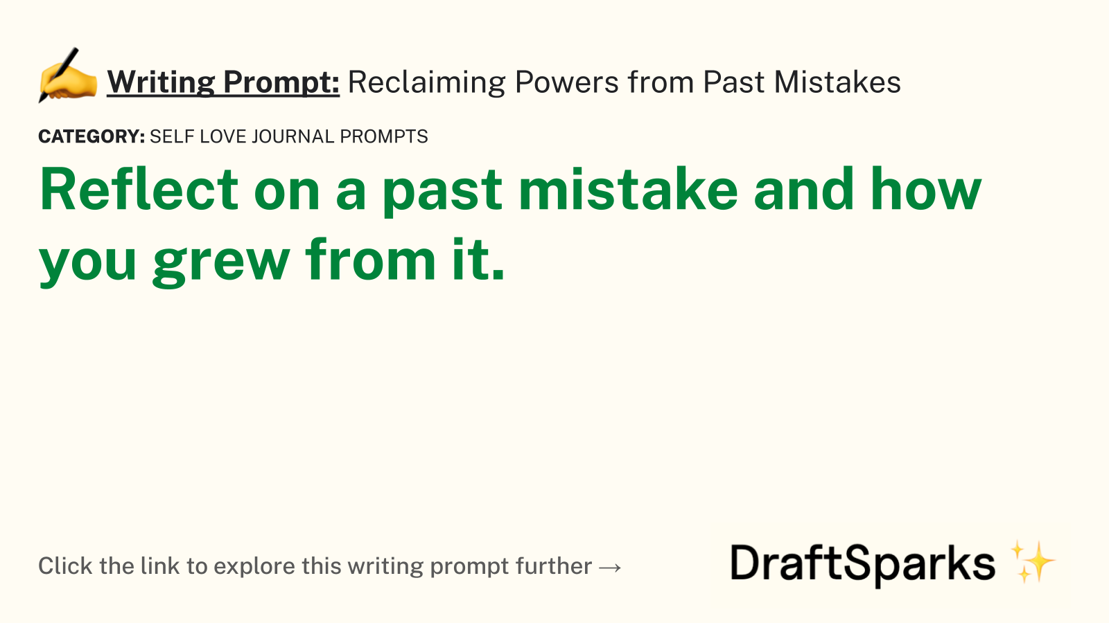Reclaiming Powers from Past Mistakes