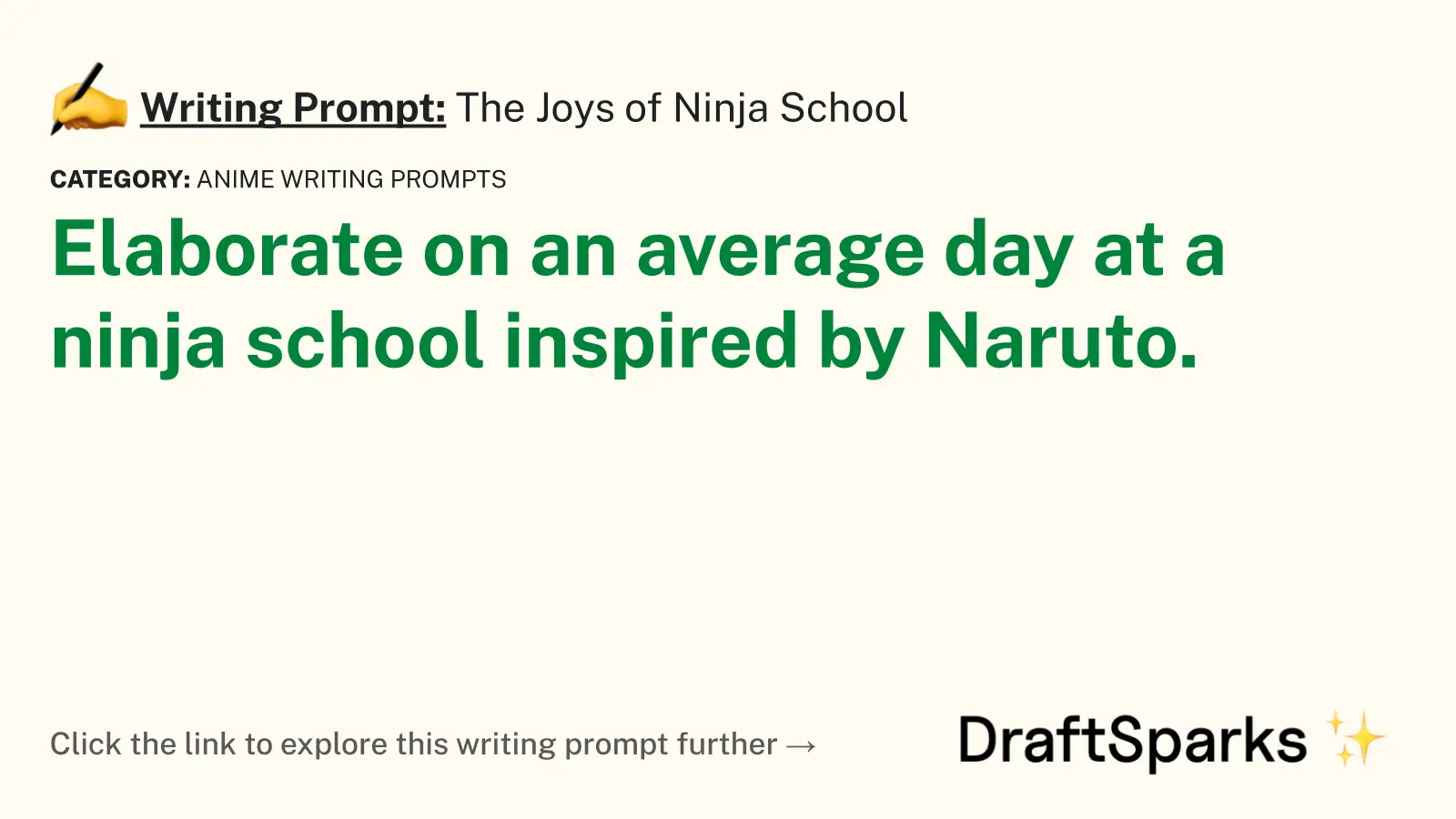 The Joys of Ninja School