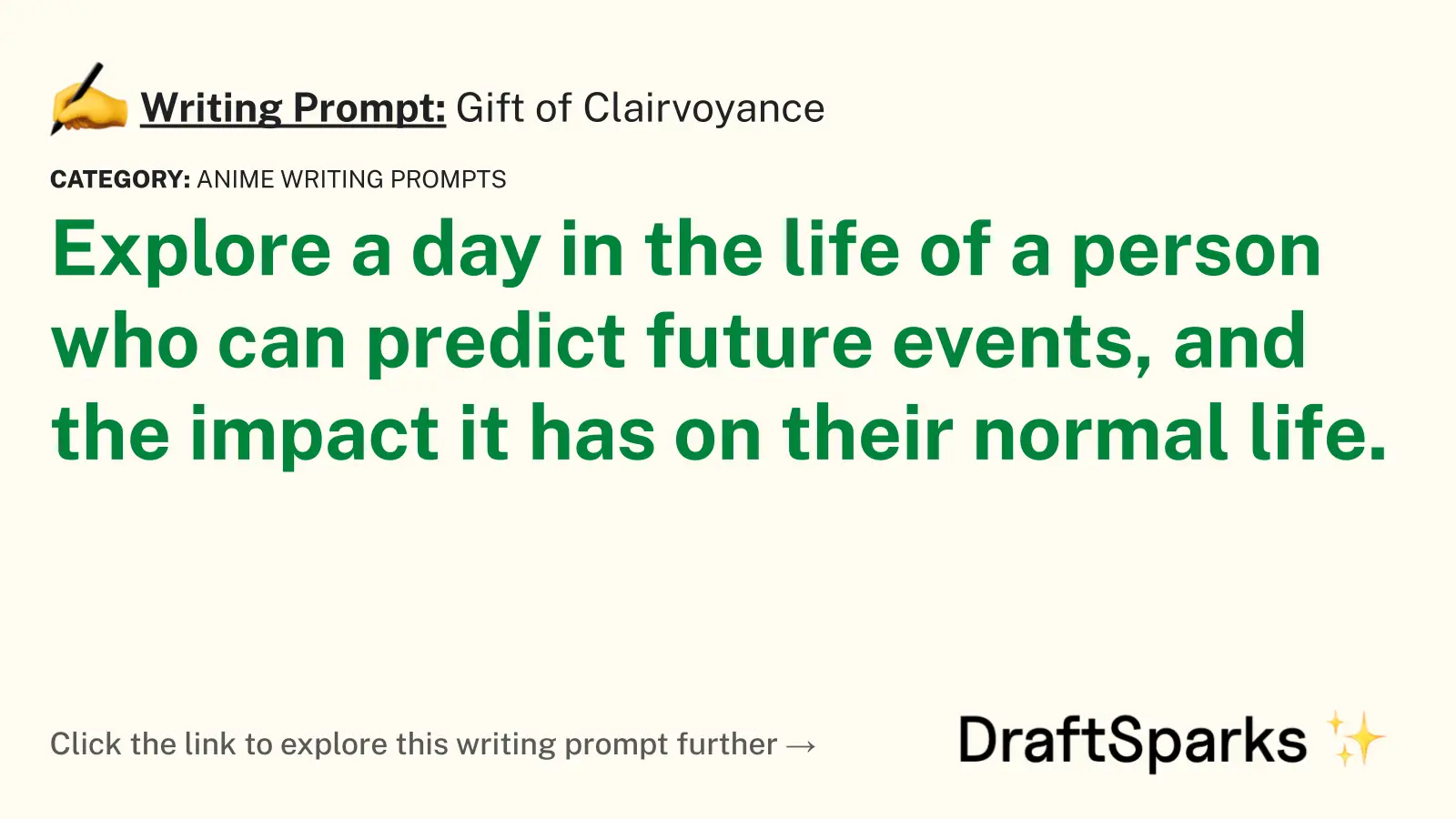 Gift of Clairvoyance