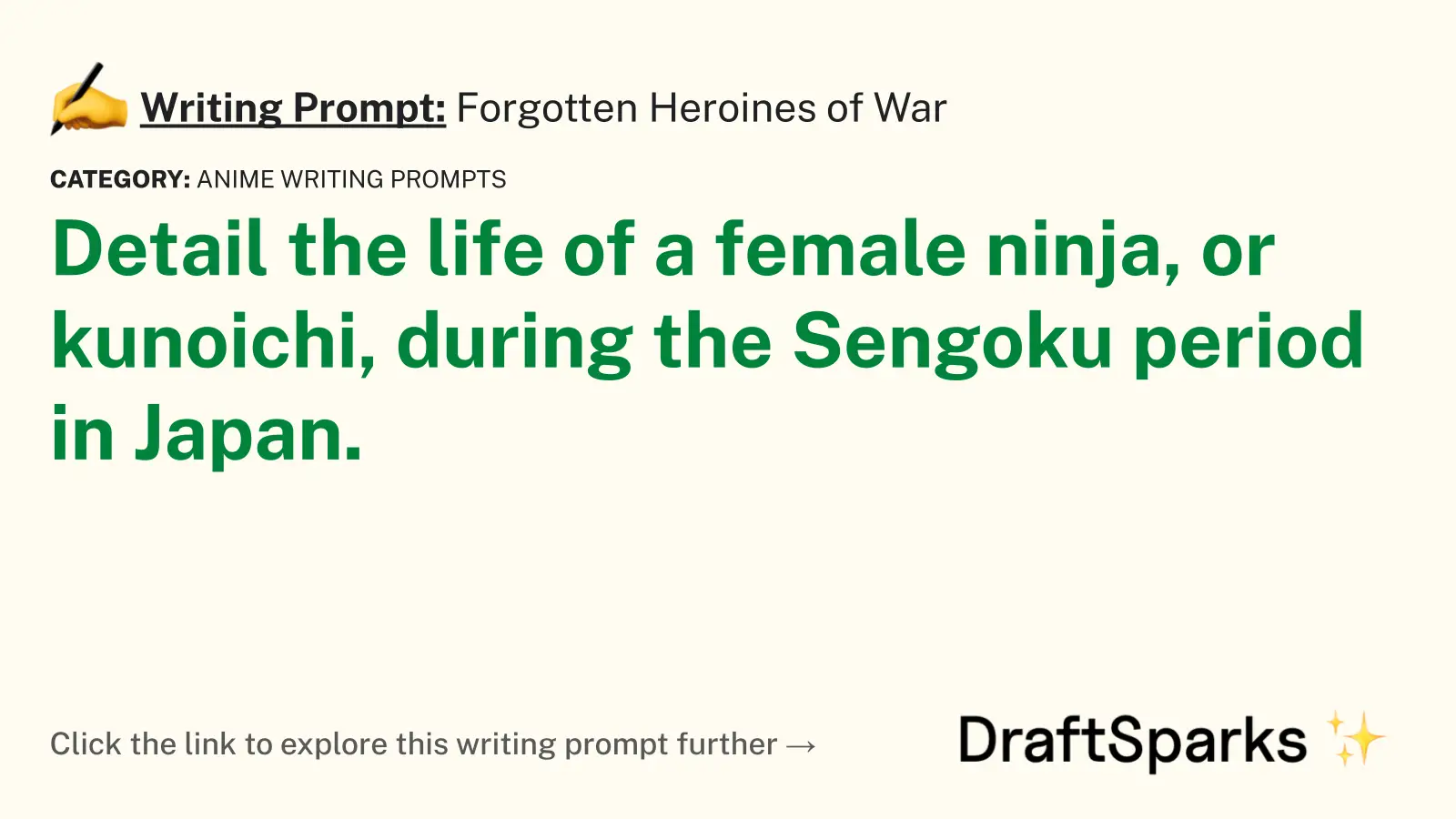 Forgotten Heroines of War