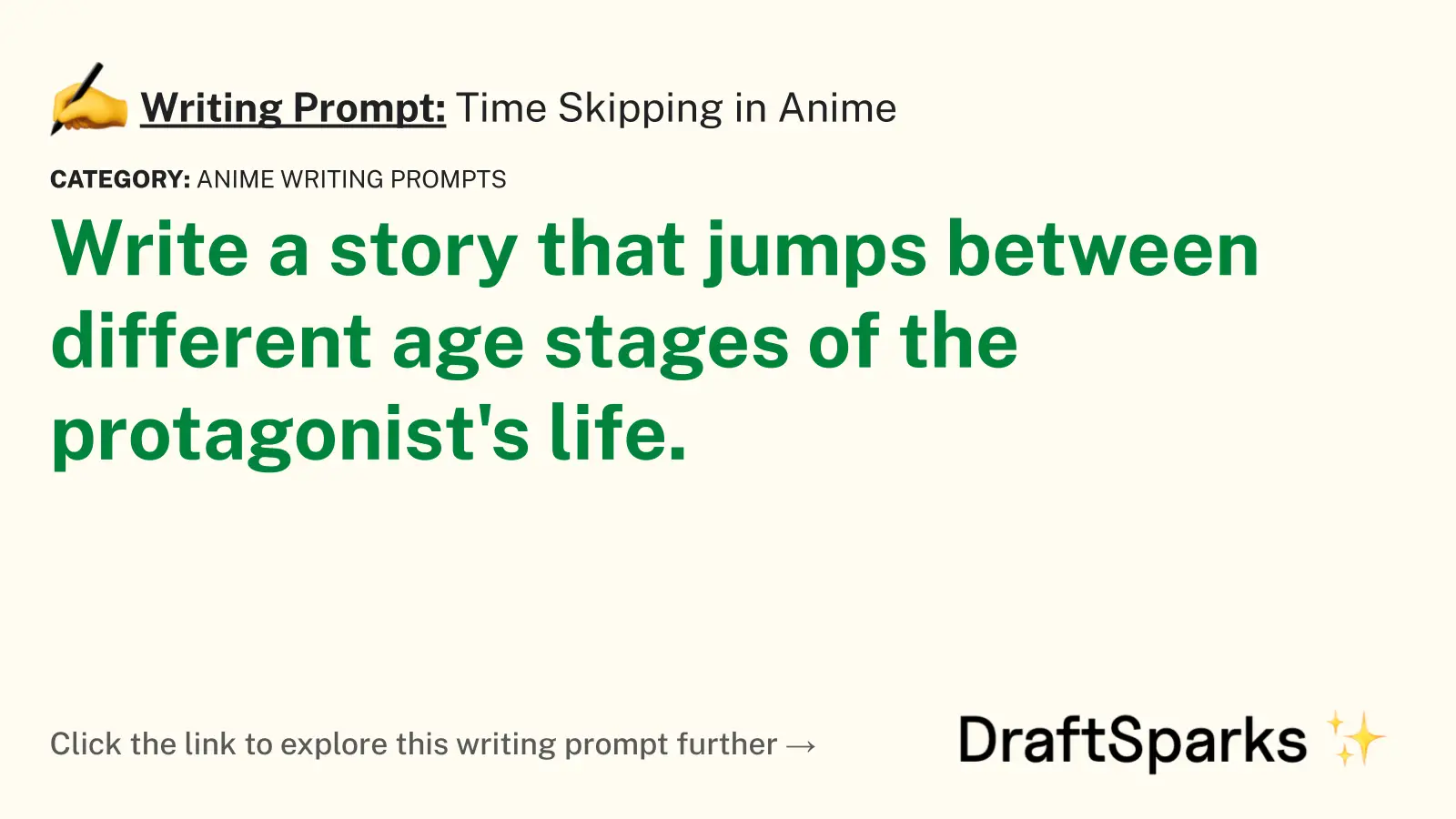 Time Skipping in Anime