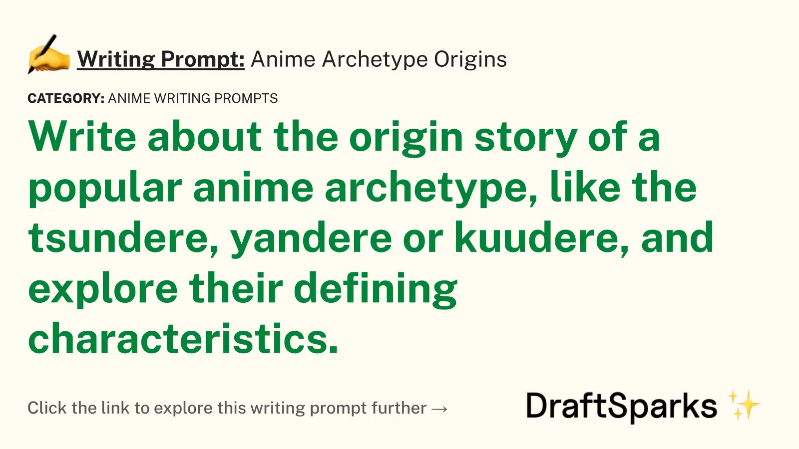 Anime Archetype Origins