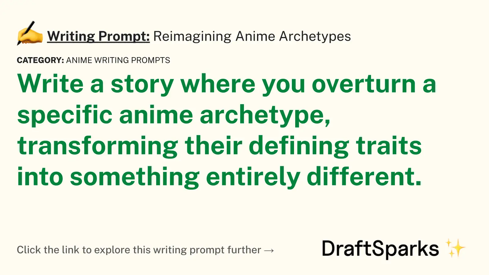 Reimagining Anime Archetypes