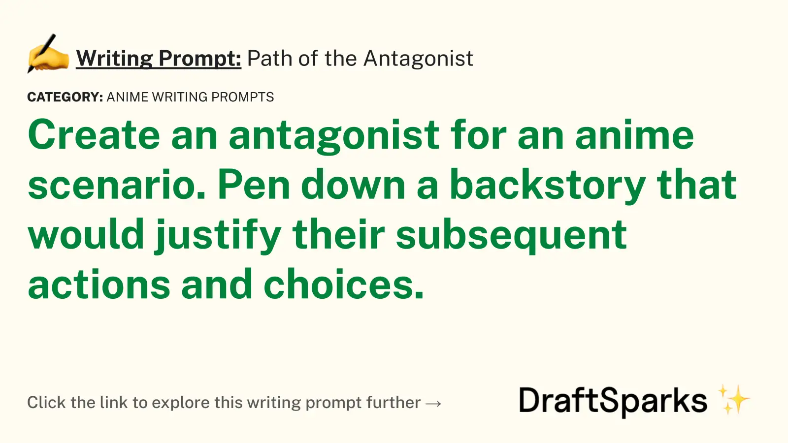 Path of the Antagonist
