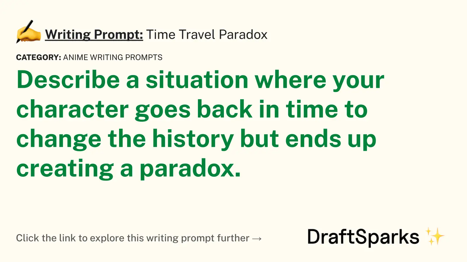 Time Travel Paradox
