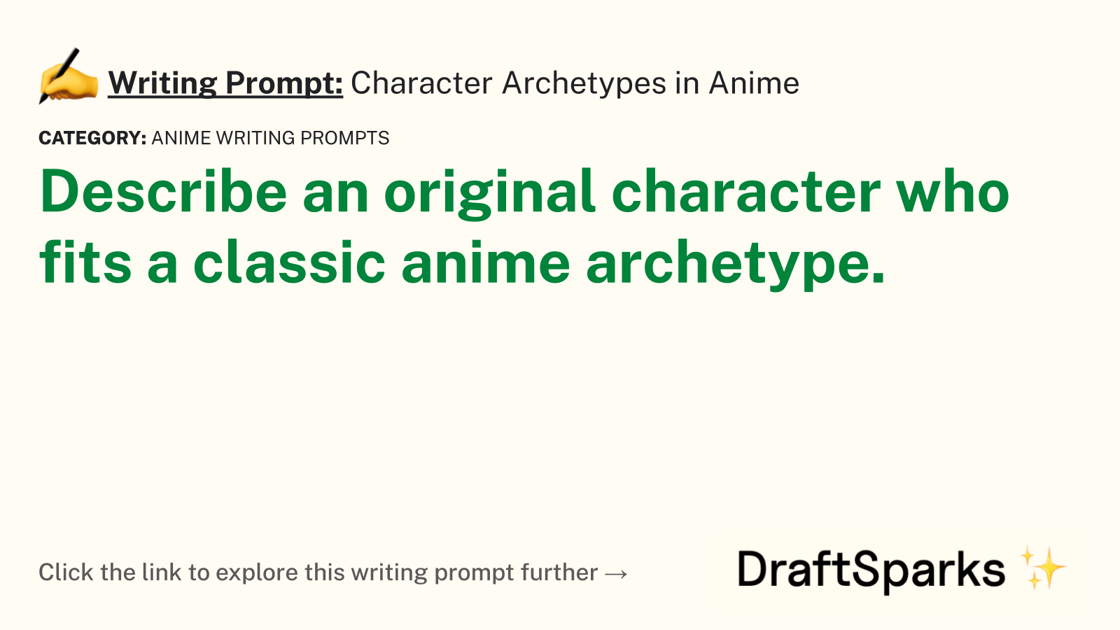 Character Archetypes in Anime
