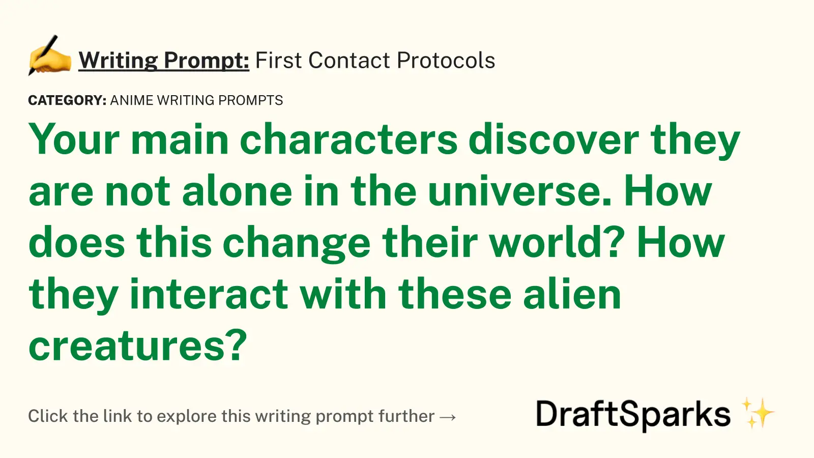 First Contact Protocols