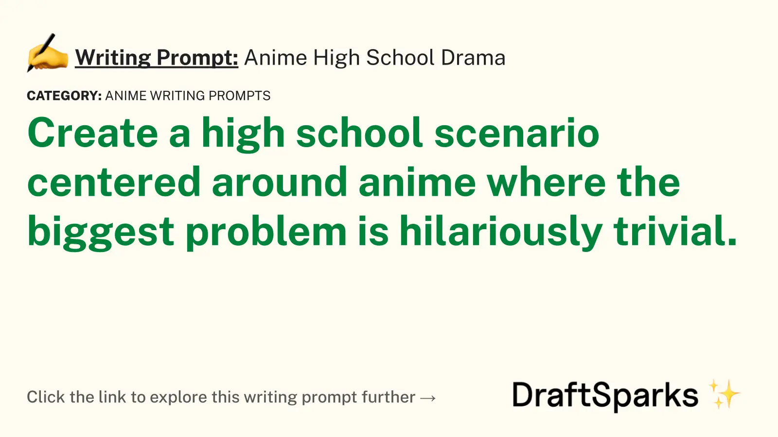 Anime High School Drama