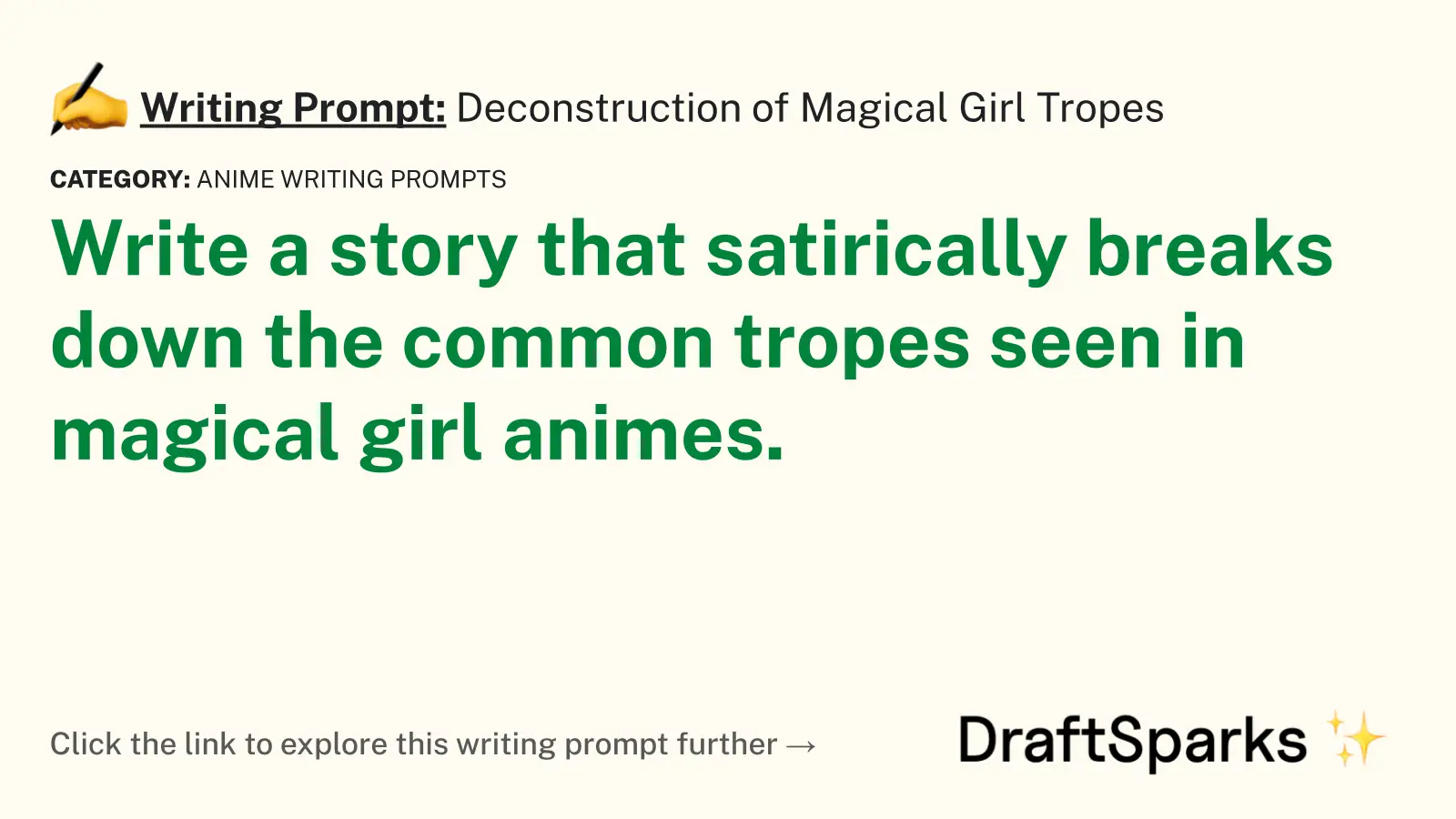 Deconstruction of Magical Girl Tropes