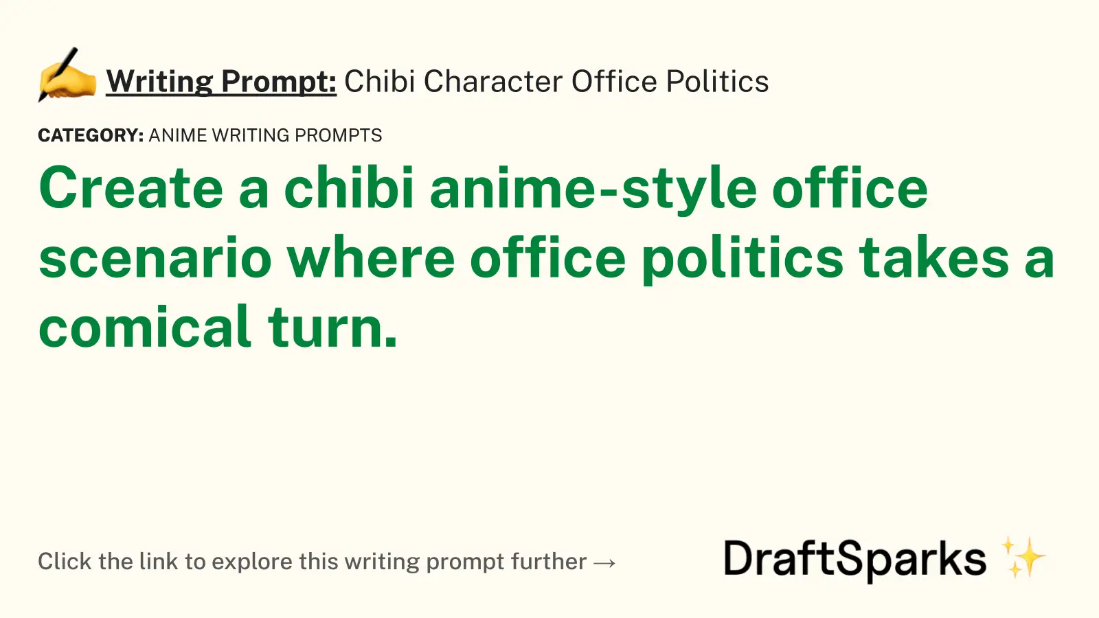 Chibi Character Office Politics