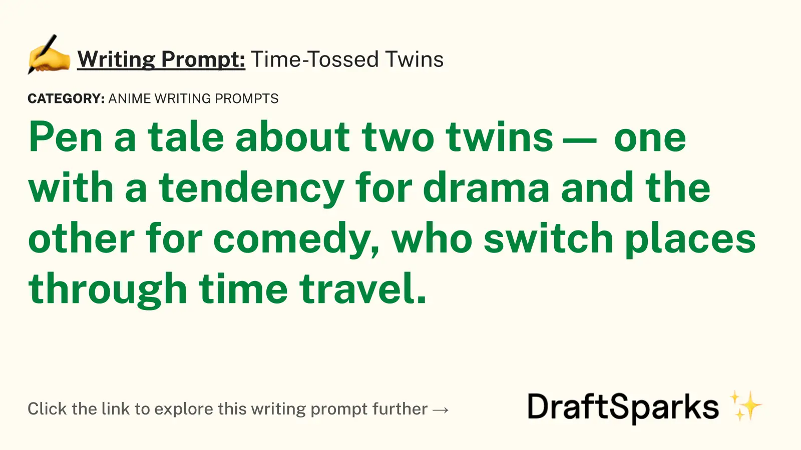 Time-Tossed Twins