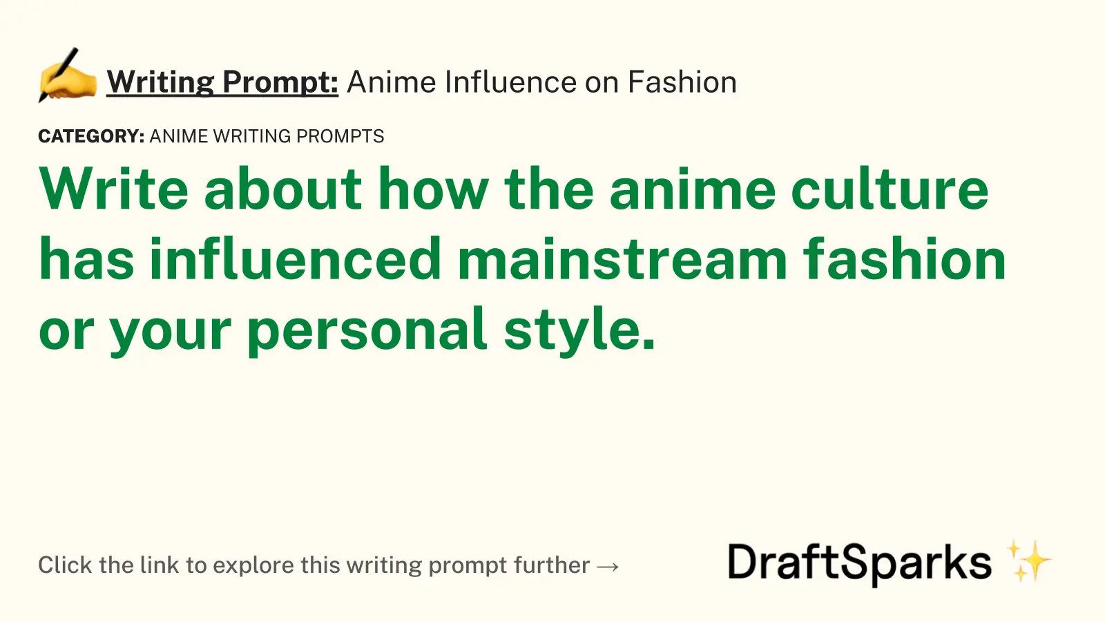 Anime Influence on Fashion
