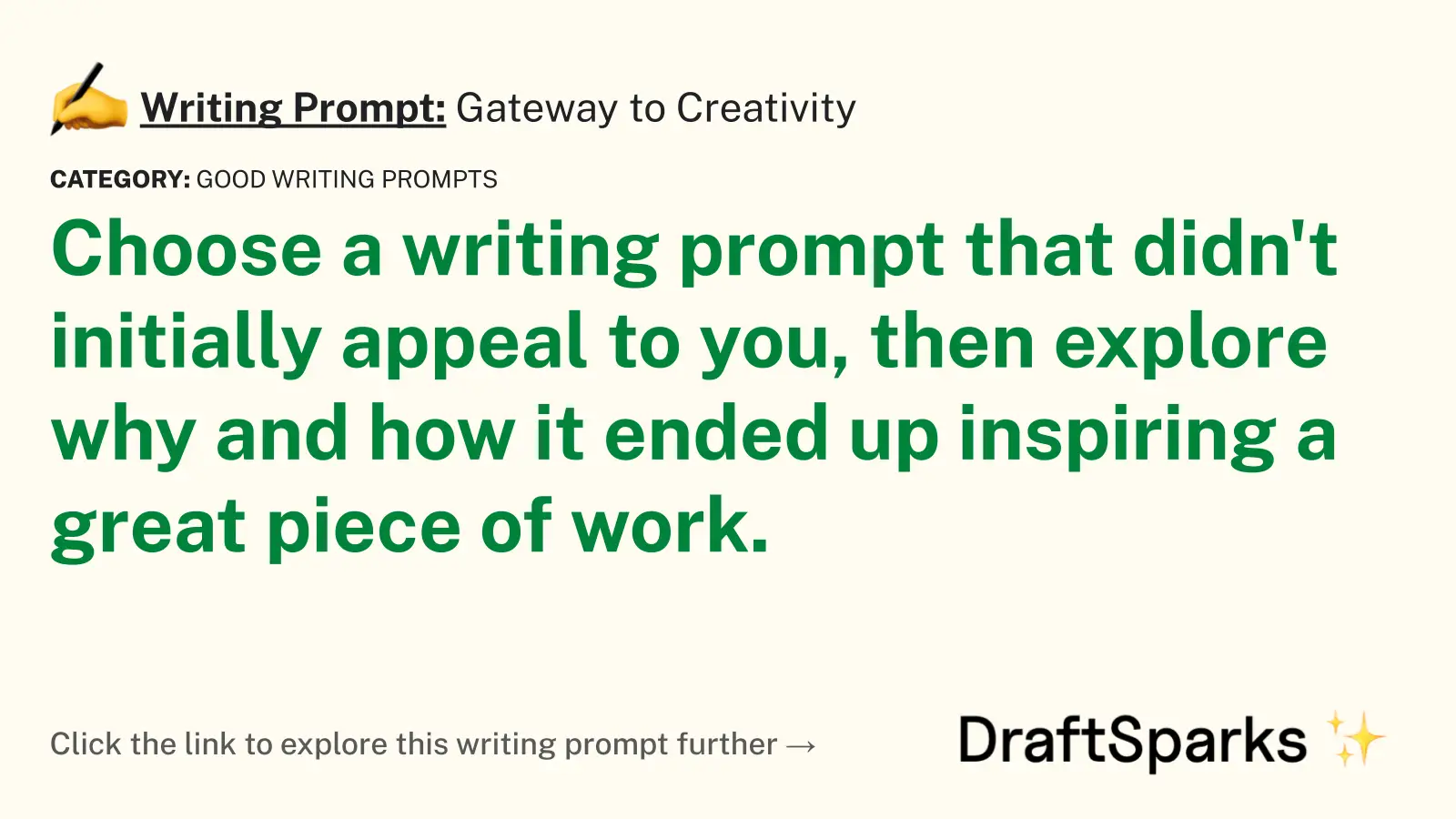 Gateway to Creativity