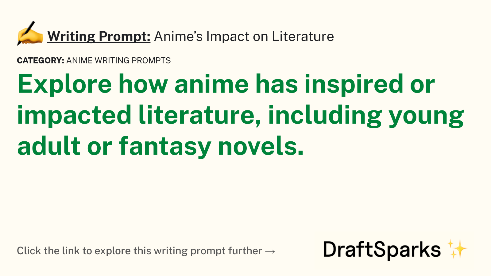 Anime’s Impact on Literature