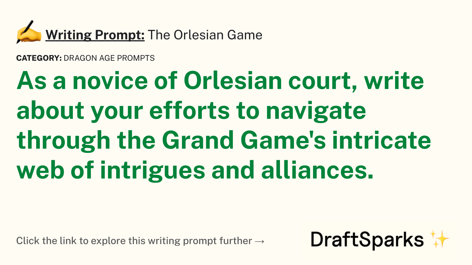 The Orlesian Game