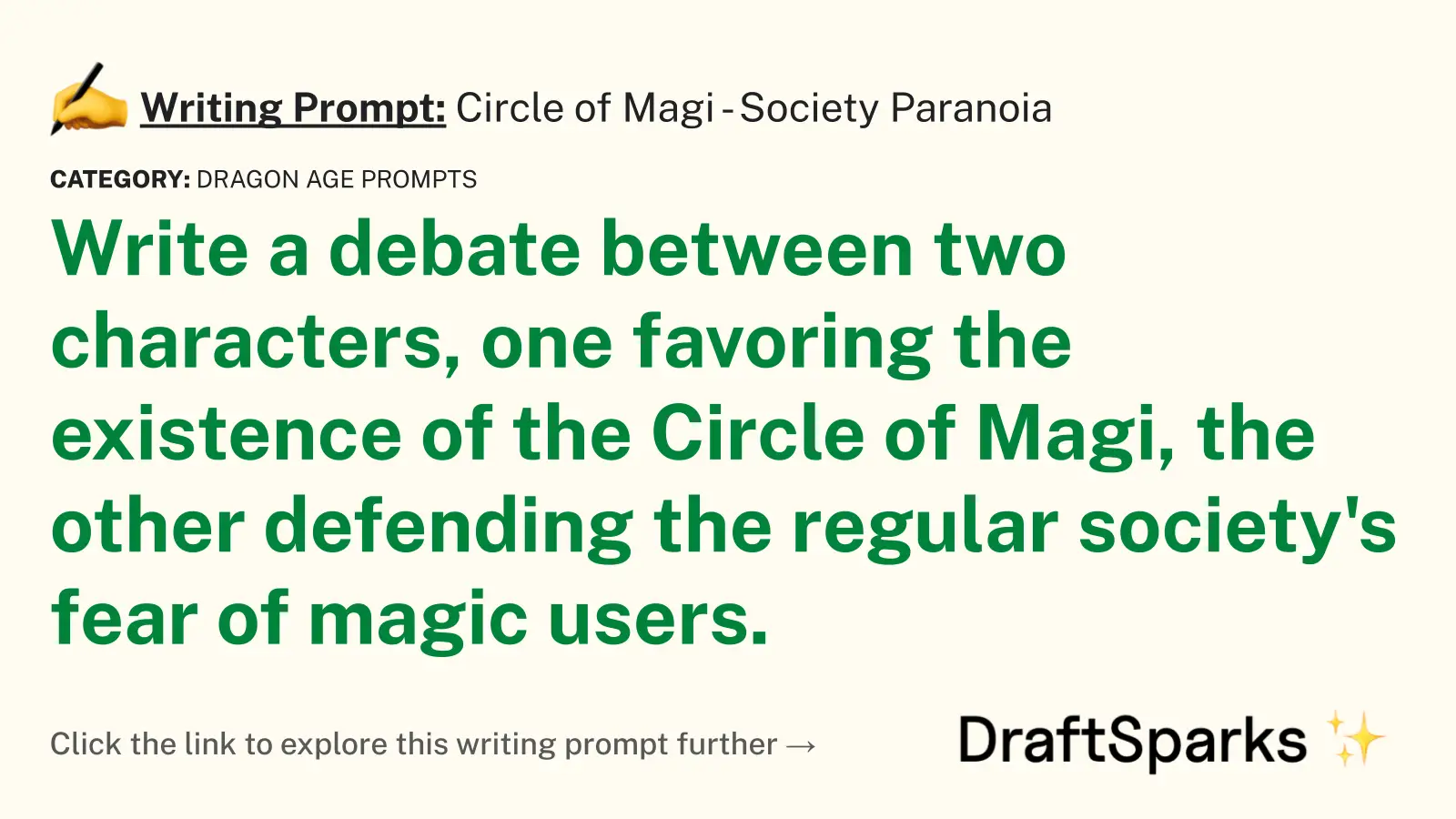Circle of Magi – Society Paranoia