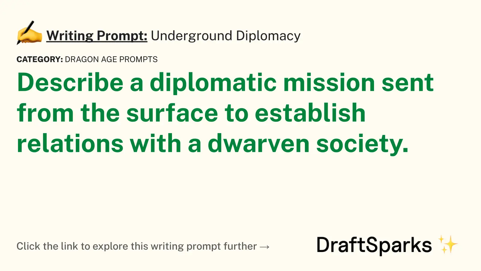 Underground Diplomacy
