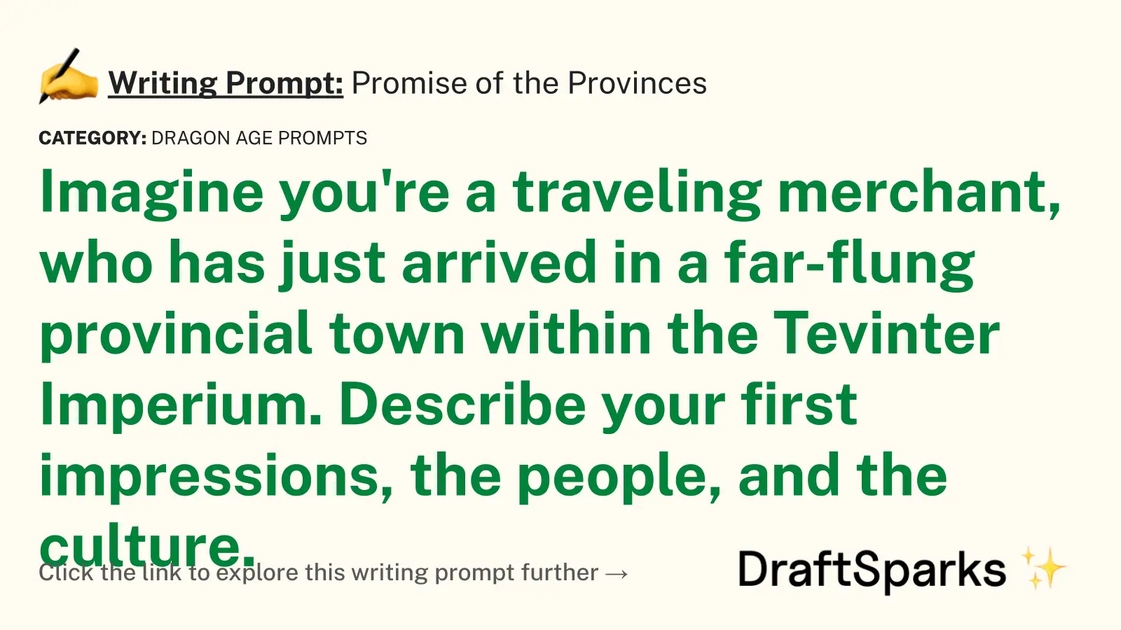 Promise of the Provinces