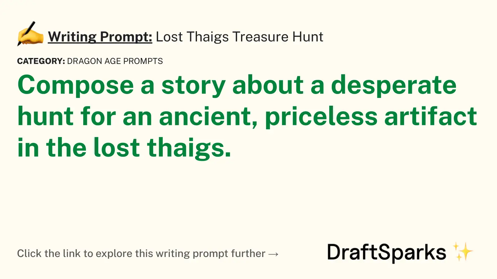 Lost Thaigs Treasure Hunt
