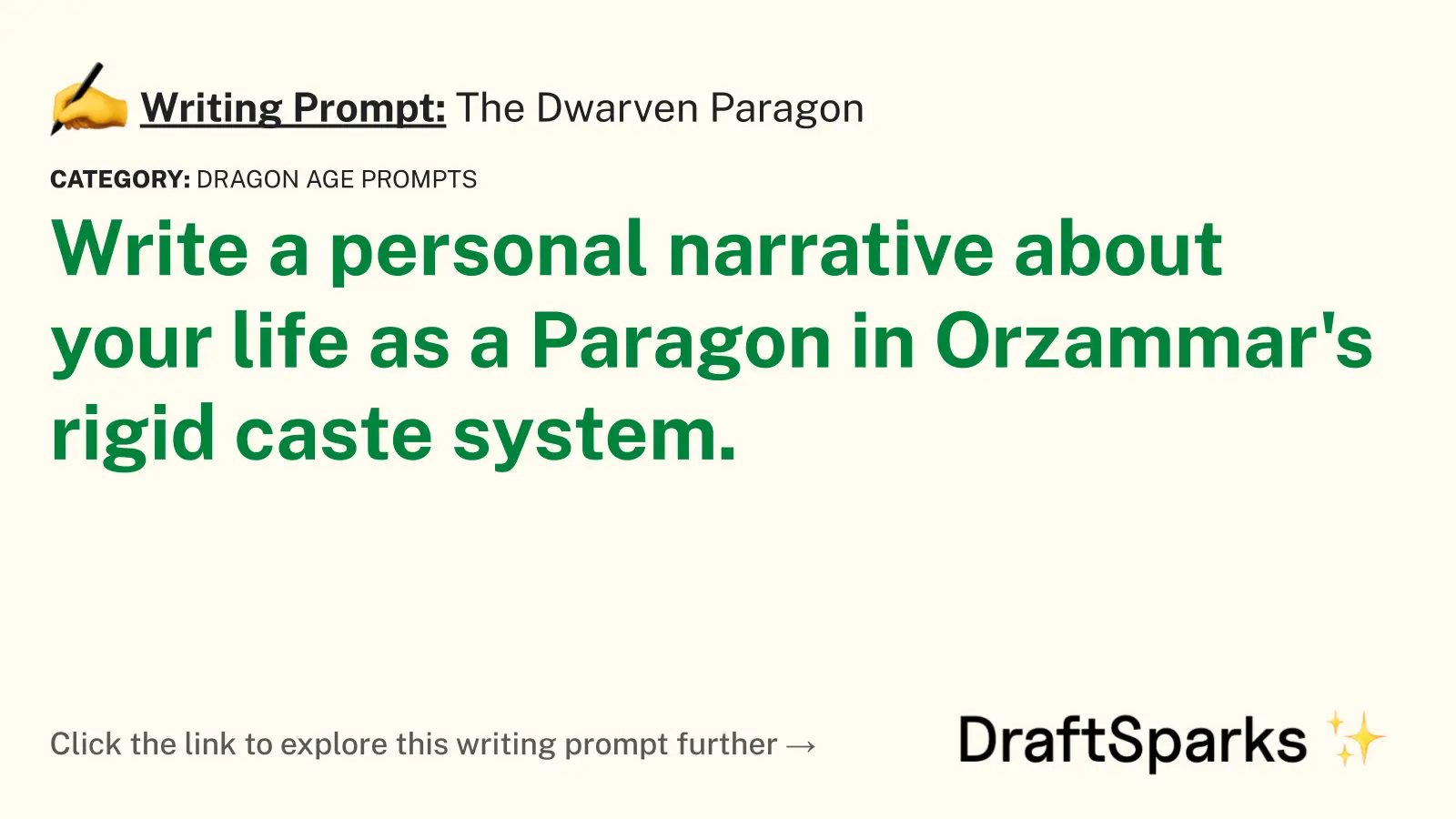 The Dwarven Paragon