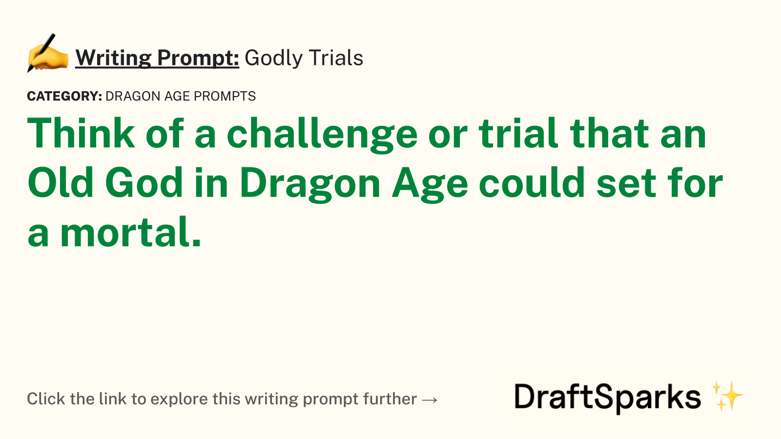 Godly Trials