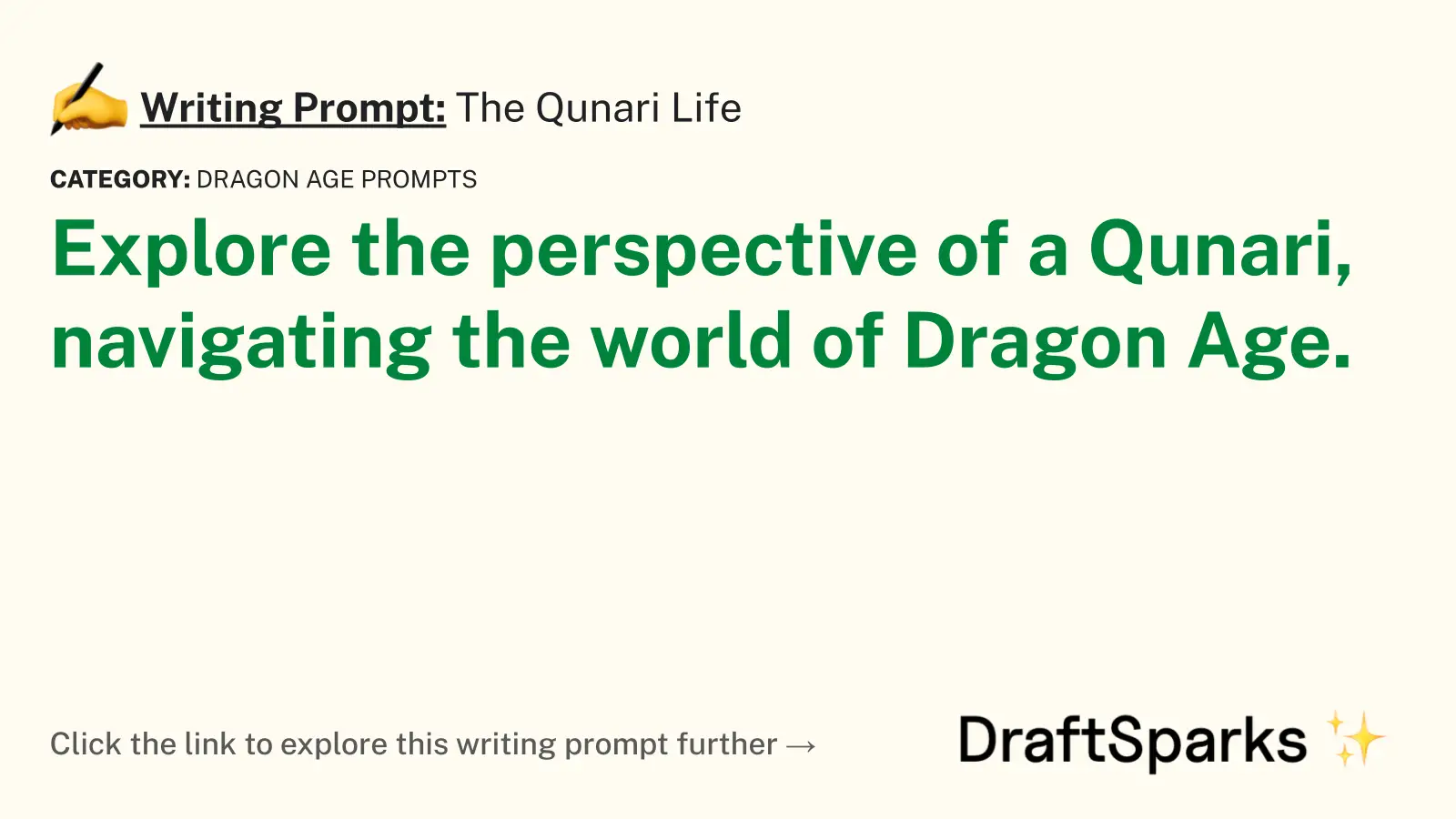 The Qunari Life