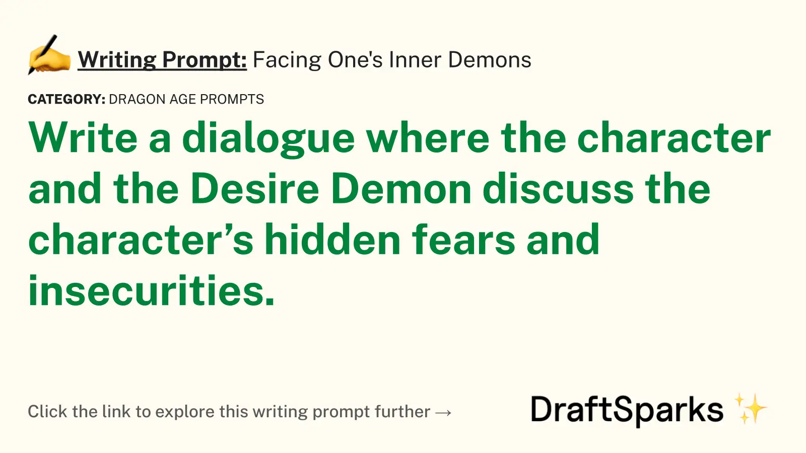Facing One’s Inner Demons