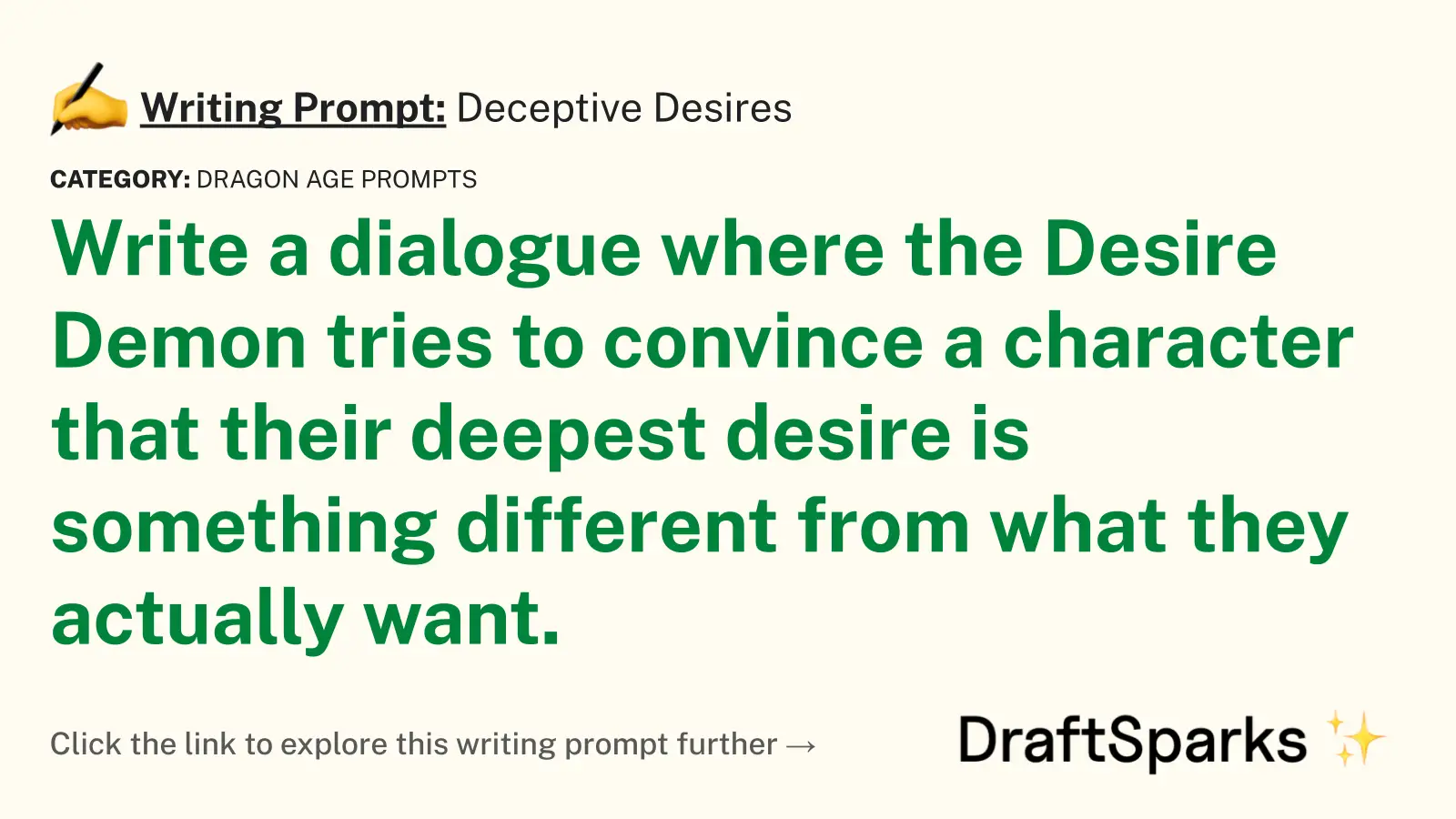 Deceptive Desires